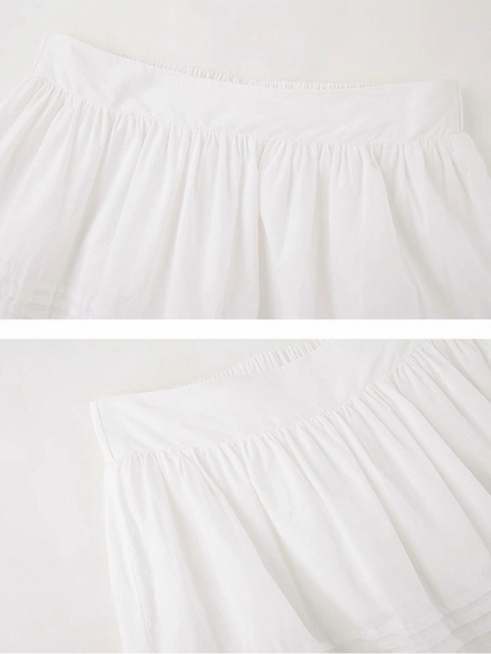 Lily White Cotton Maxi A-Line Skirt with Eyelet Hem - Picture 10 of 14